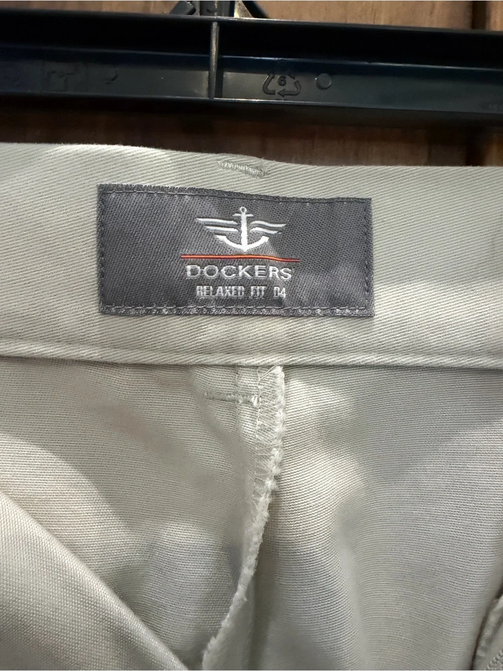 Dockers Men’s Cream Pleated Dress Pants